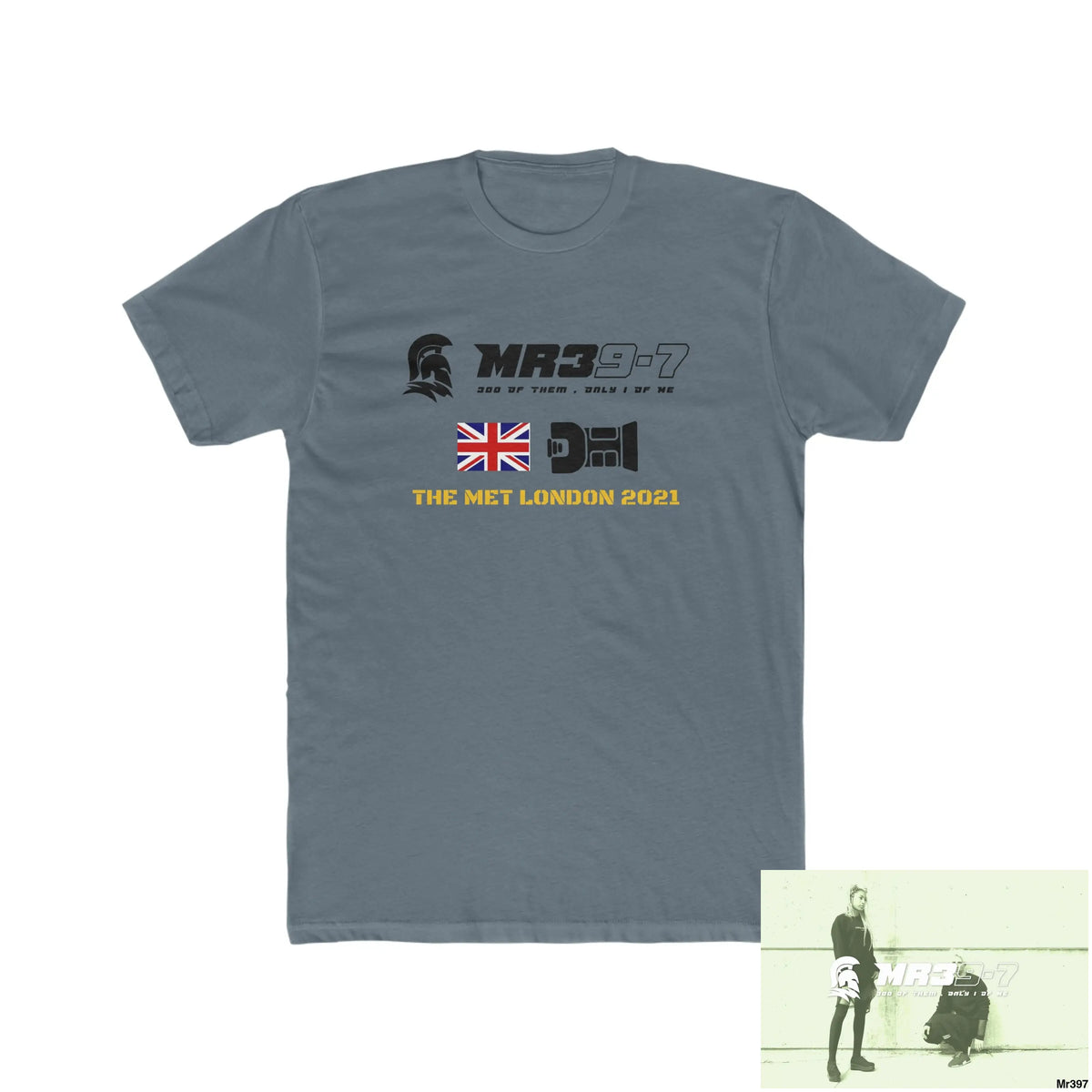 MR39 One flew over the Redwoods Centre & Fked off to London - Men’s Cotton Crew Tee Solid Indigo / S T-Shirt
