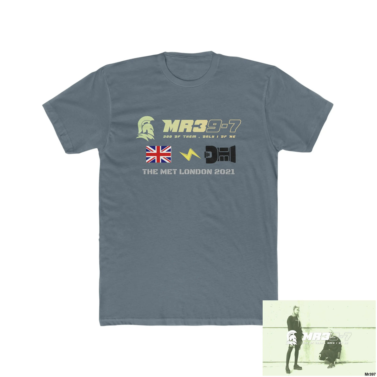 MR39 One flew over the redwoods centre - Men’s Cotton Crew Tee Solid Indigo / S T-Shirt