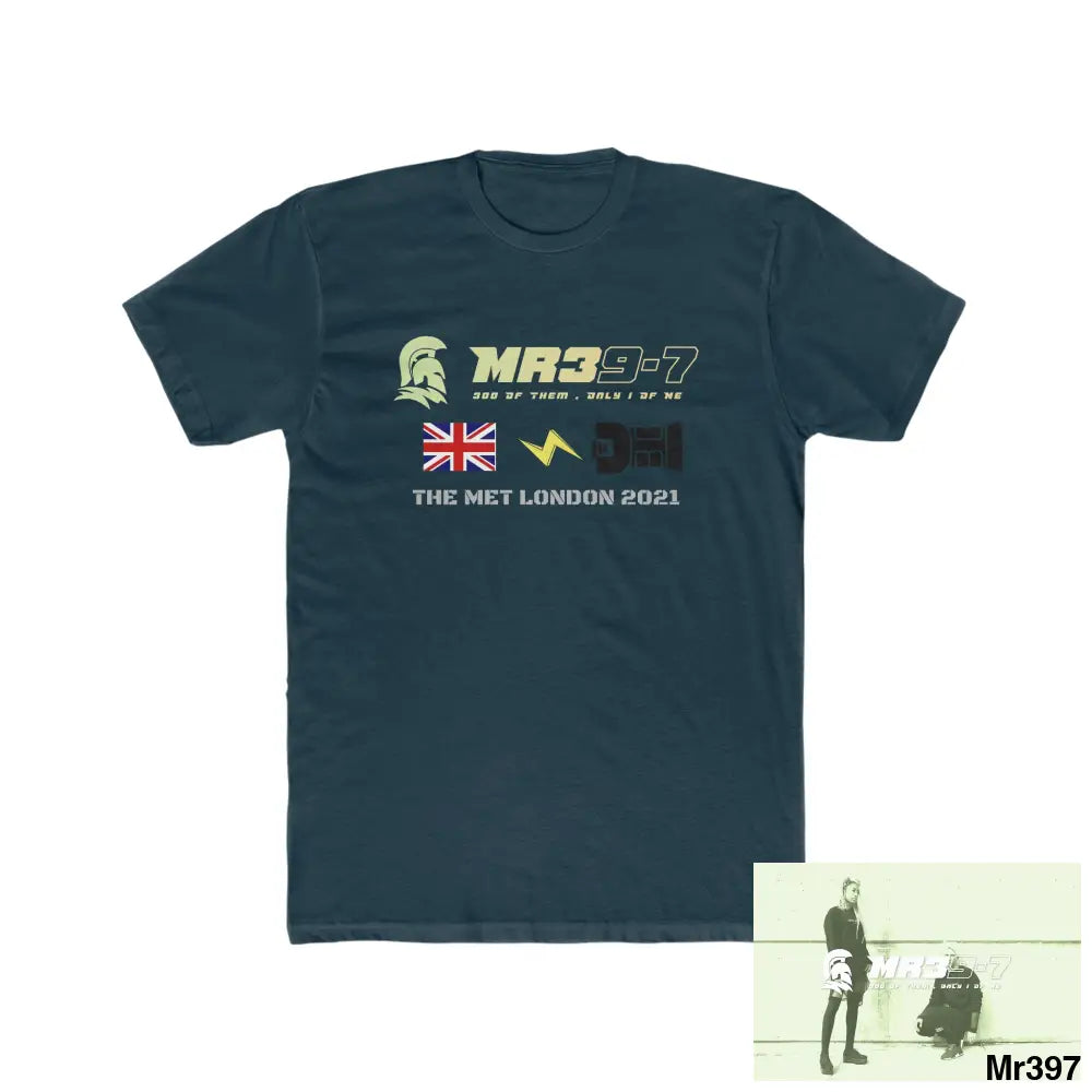 MR39 One flew over the redwoods centre - Men’s Cotton Crew Tee Solid Midnight Navy / XS T-Shirt