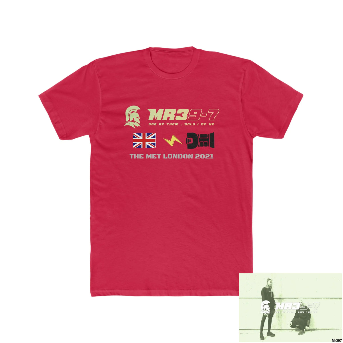 MR39 One flew over the redwoods centre - Men’s Cotton Crew Tee Solid Red / XS T-Shirt