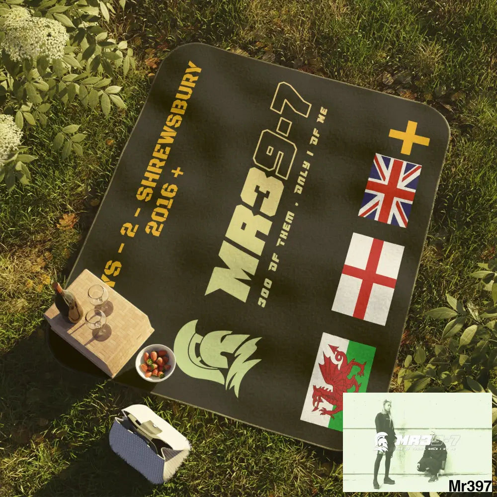 MR39 Powys to Shrewsbury 2016 Picnic Blanket 61’’ × 51’’ Home Decor