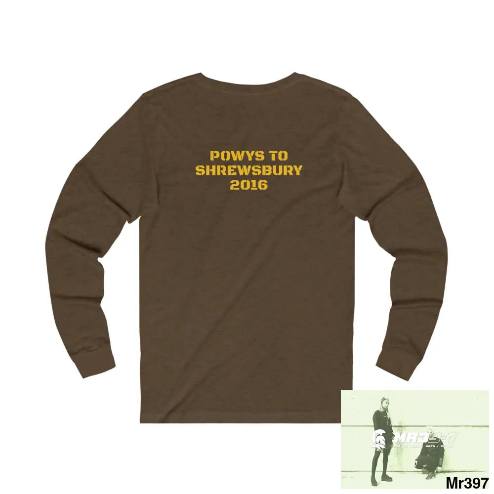 MR39 - Powys to Shrewsbury Unisex Jersey Long Sleeve Tee Long-sleeve