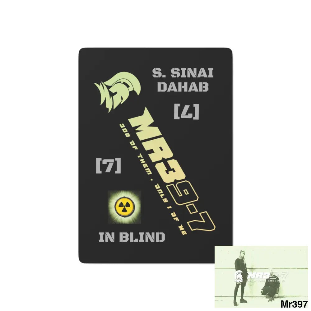MR39 S.Sinai Dahab Ltd Edition Custom Poker Cards 2.47’’ x 3.47’’ / White / Semi Glossy Paper products