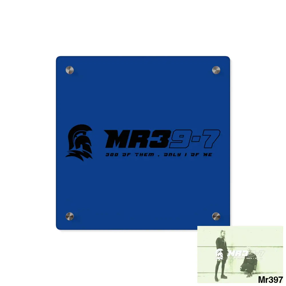 MR39 -Sparta Acrylic Wall Art Panels 11’’ x 11’’ (Square) / 0.25’’ Home Decor