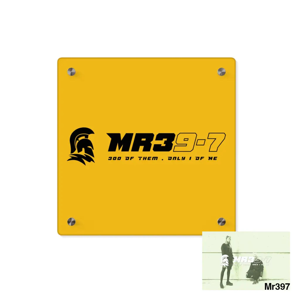 MR39 -Sparta Acrylic Wall Art Panels 11’’ x 11’’ (Square) / 0.25’’ Home Decor