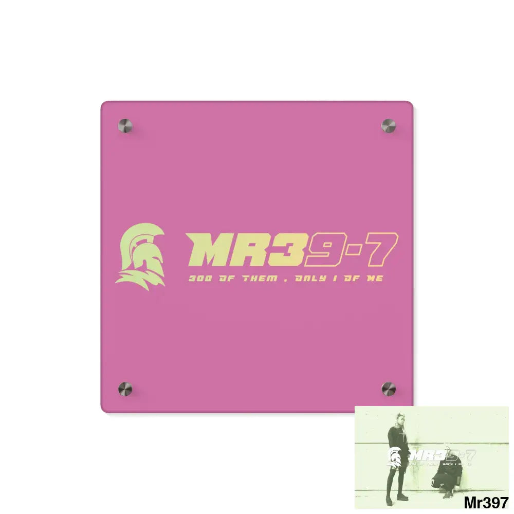 MR39 Sparta Sparta Acrylic Wall Art Panels 11’’ x 11’’ (Square) / 0.25’’ Home Decor