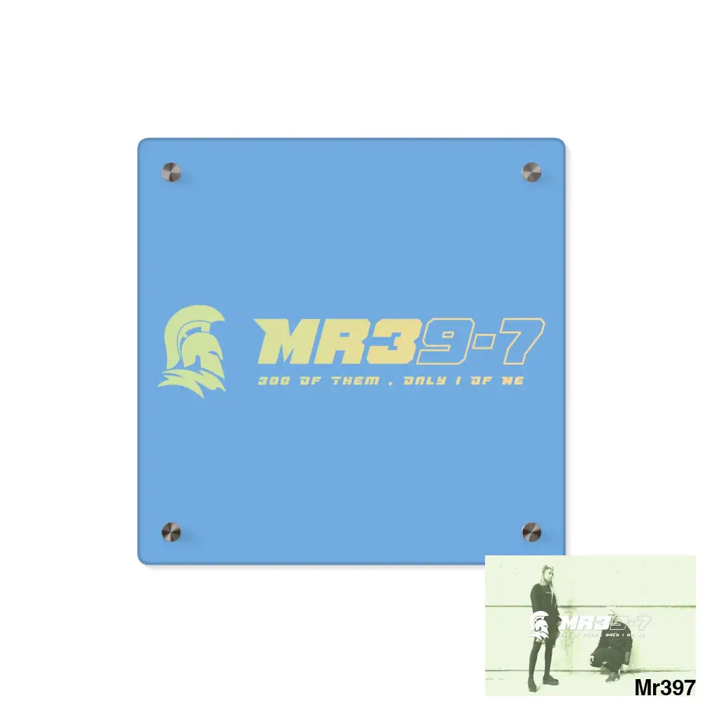 MR39 Sparta Sparta Acrylic Wall Art Panels 11’’ x 11’’ (Square) / 0.25’’ Home Decor