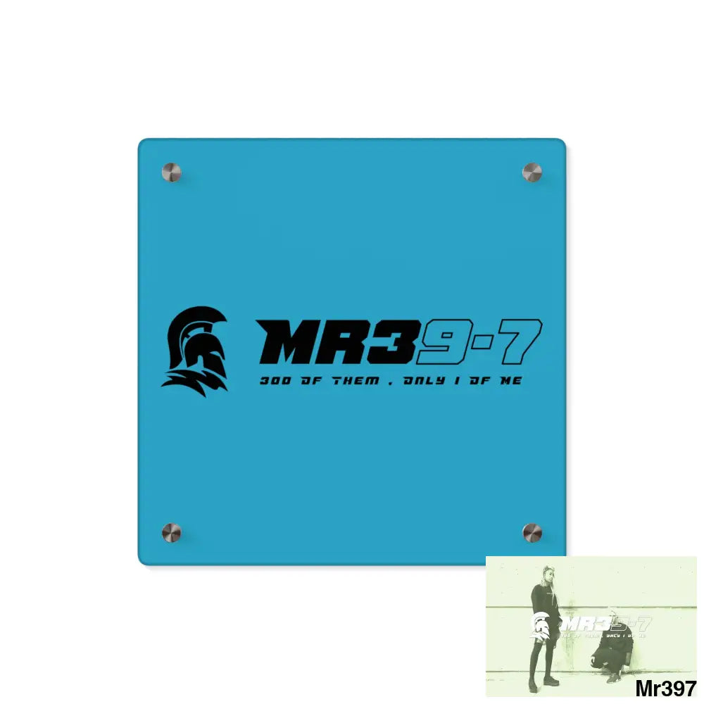 MR39 -Sparta Acrylic Wall Art Panels 11’’ x 11’’ (Square) / 0.25’’ Home Decor