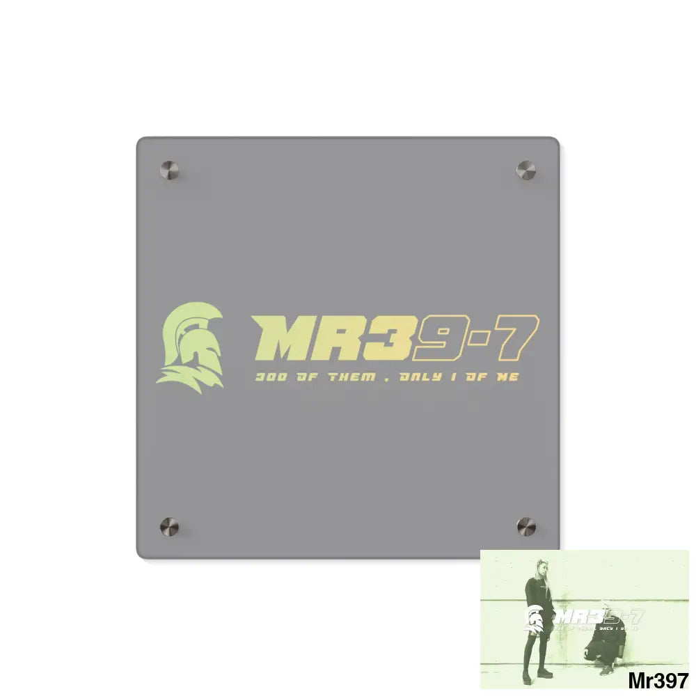 MR39 Sparta Sparta Acrylic Wall Art Panels 11’’ x 11’’ (Square) / 0.25’’ Home Decor