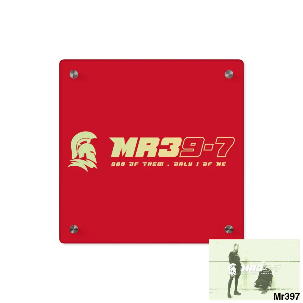 MR39 Sparta Sparta Acrylic Wall Art Panels 11’’ x 11’’ (Square) / 0.25’’ Home Decor