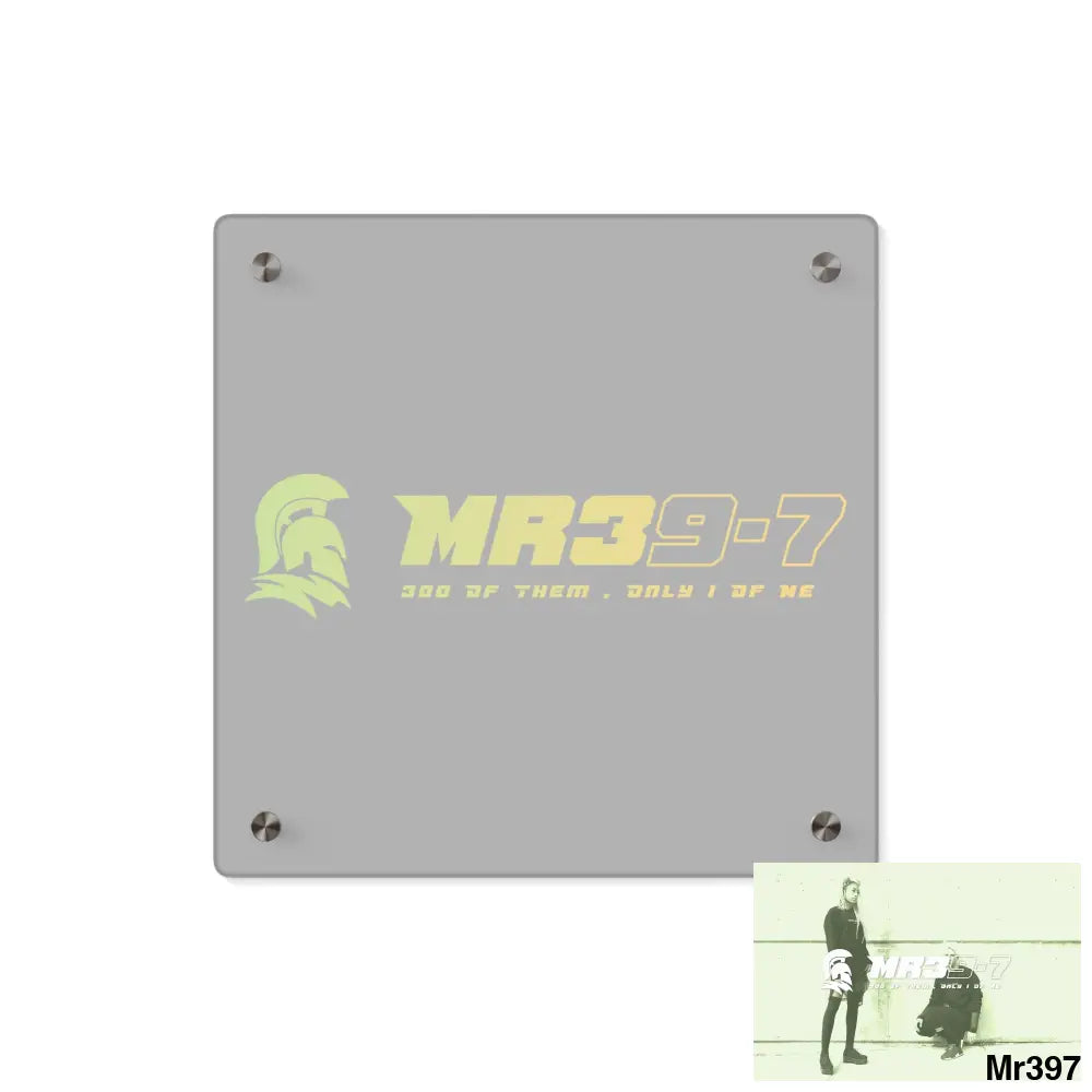 MR39 Sparta Sparta Acrylic Wall Art Panels 11’’ x 11’’ (Square) / 0.25’’ Home Decor