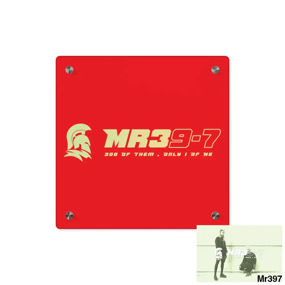 MR39 Sparta Sparta Acrylic Wall Art Panels 11’’ x 11’’ (Square) / 0.25’’ Home Decor