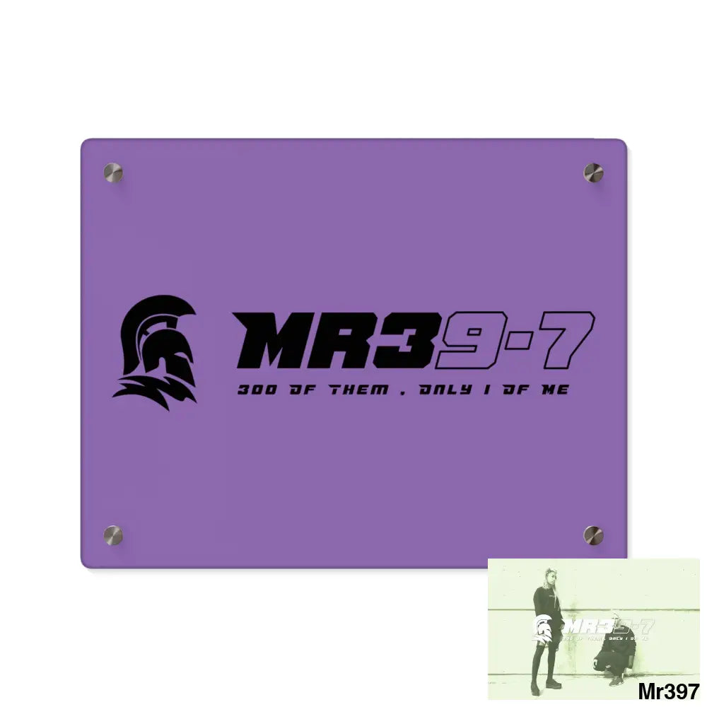 MR39 -Sparta Acrylic Wall Art Panels 14″ x 11″ (Horizontal) / 0.25’’ Home Decor