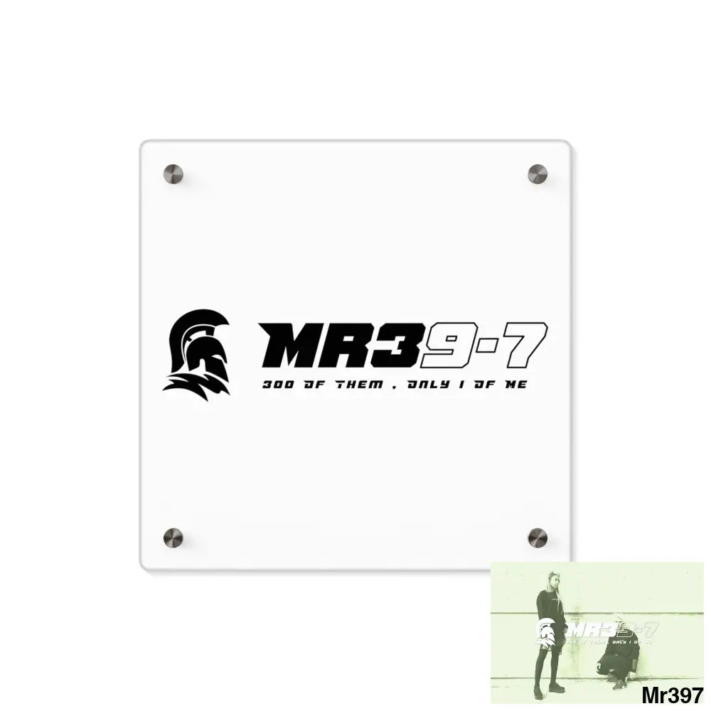 MR39 -Sparta Acrylic Wall Art Panels 11’’ x 11’’ (Square) / 0.25’’ Home Decor