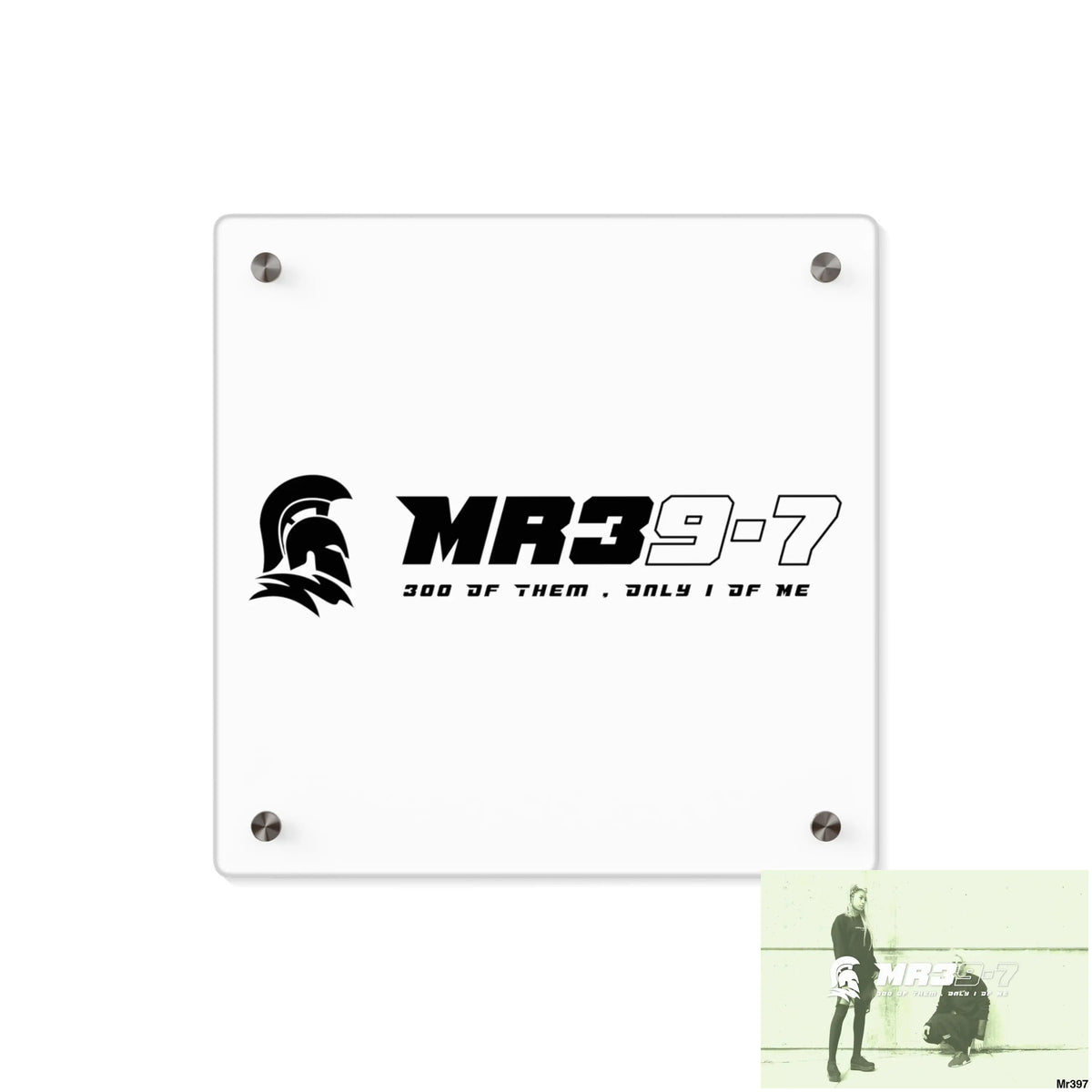 MR39 -Sparta Acrylic Wall Art Panels 11’’ x 11’’ (Square) / 0.25’’ Home Decor