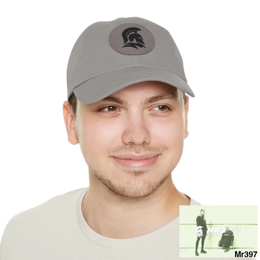 MR39 Sparta Dad Hat with Leather Patch (Round) Hats