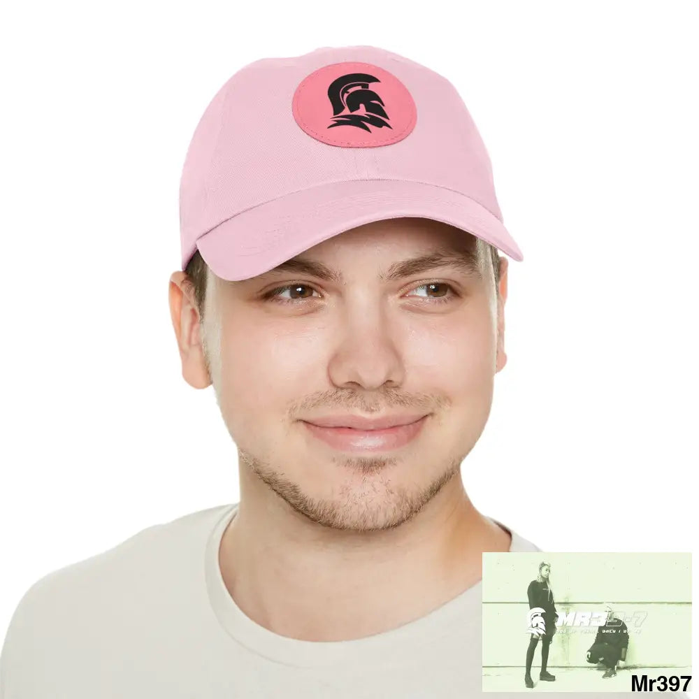 MR39 Sparta Dad Hat with Leather Patch (Round) Hats