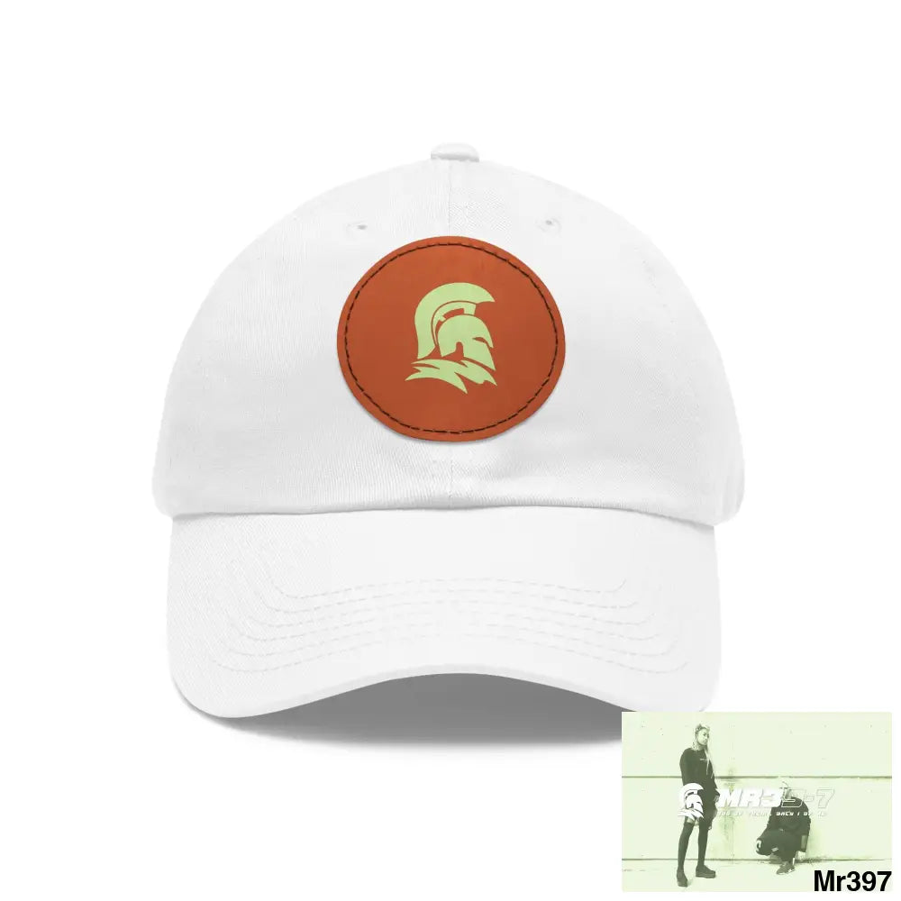 MR39 Sparta Dad Hat with Leather Patch (Round) Hats