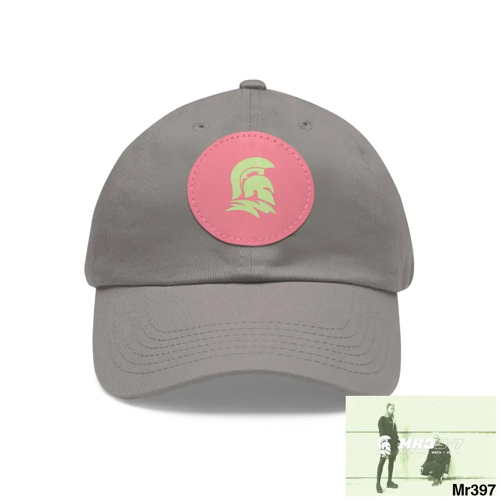 MR39 Sparta Dad Hat with Leather Patch (Round) Hats