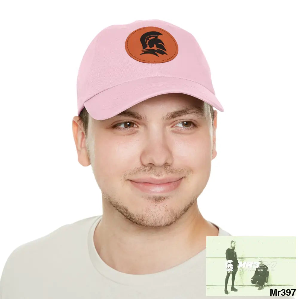 MR39 Sparta Dad Hat with Leather Patch (Round) Hats