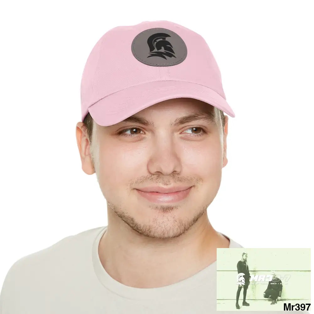 MR39 Sparta Dad Hat with Leather Patch (Round) Hats