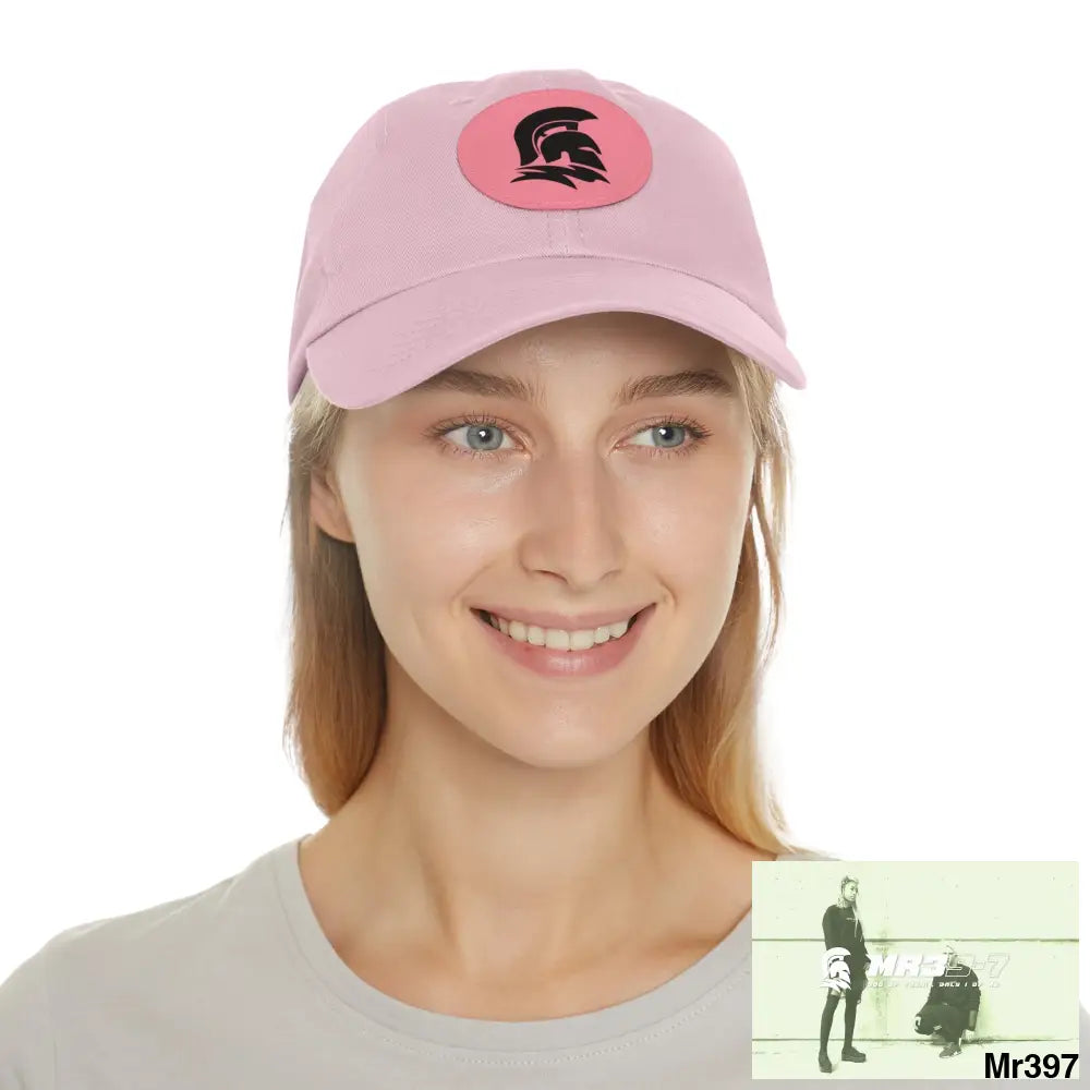 MR39 Sparta Dad Hat with Leather Patch (Round) Hats