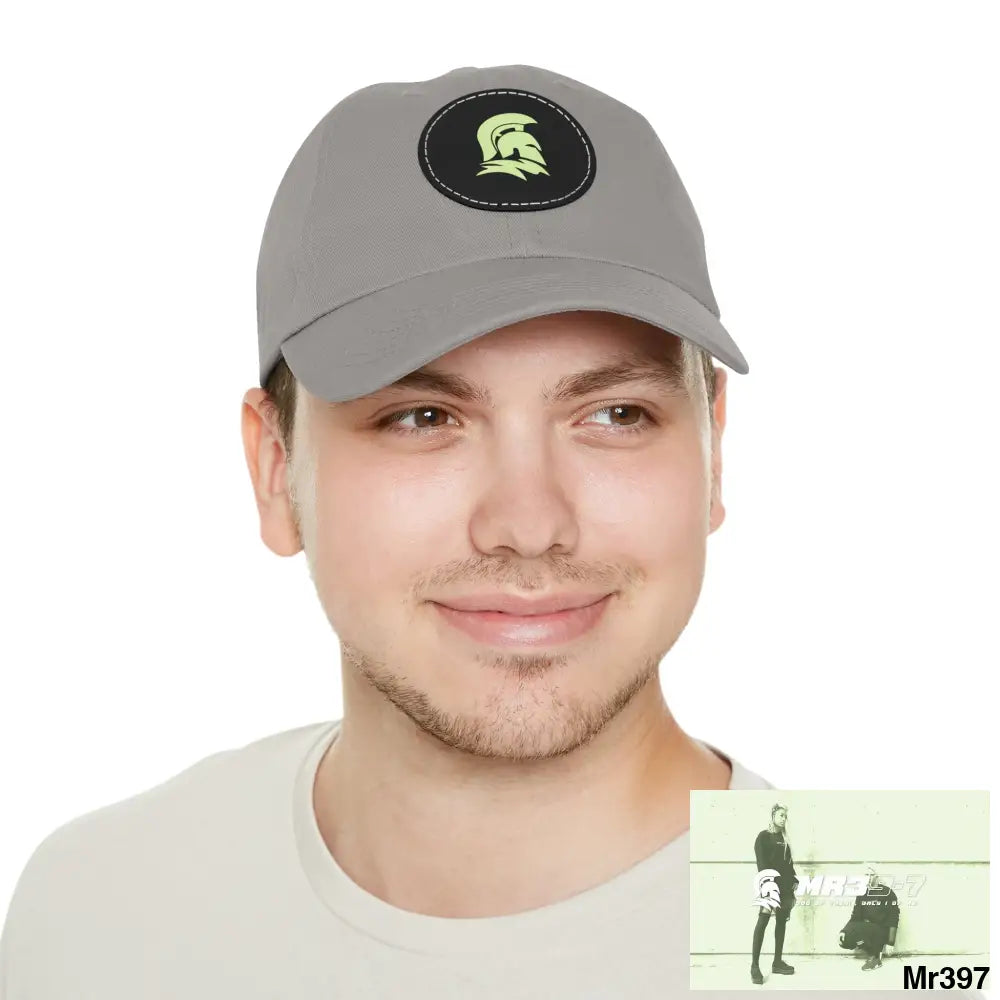 MR39 Sparta Dad Hat with Leather Patch (Round) Hats