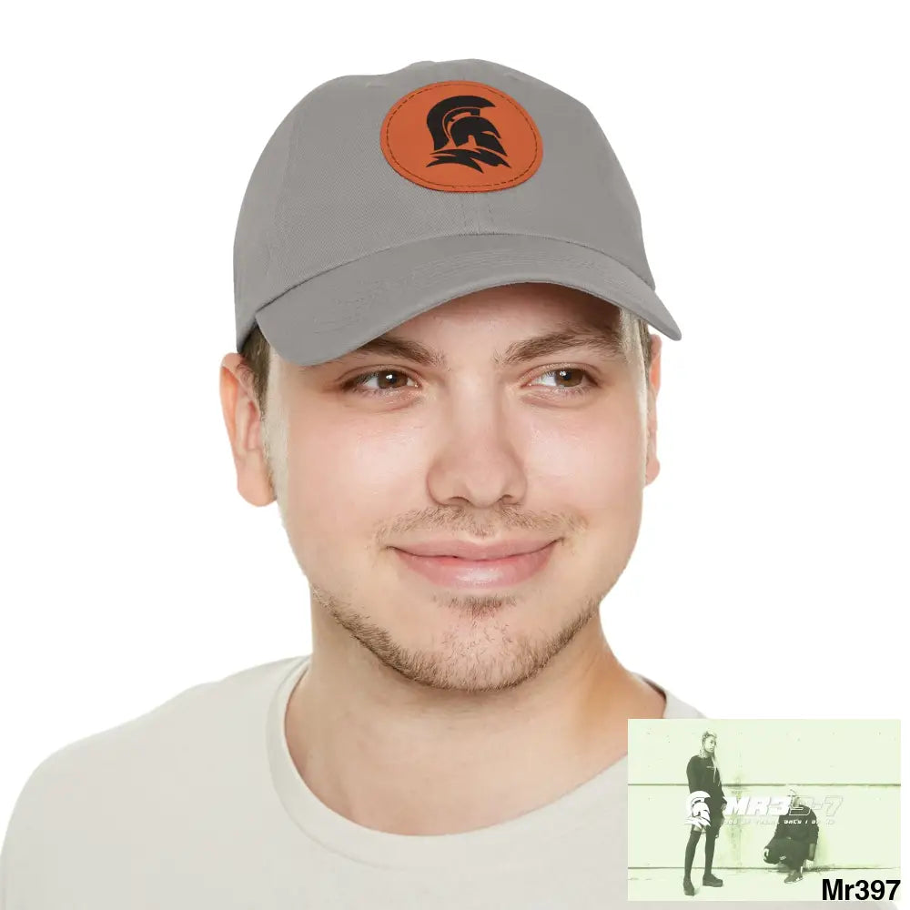 MR39 Sparta Dad Hat with Leather Patch (Round) Hats