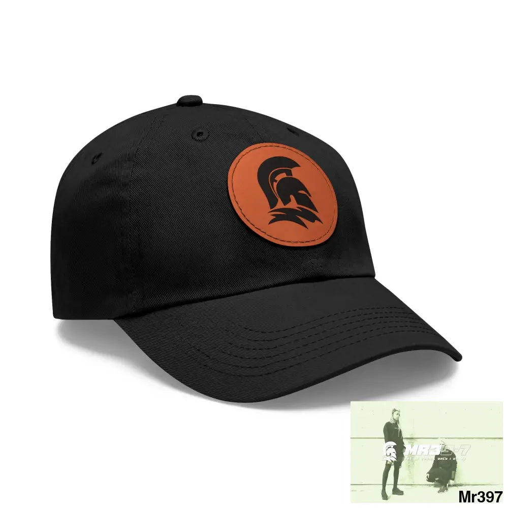 MR39 Sparta Dad Hat with Leather Patch (Round) Hats