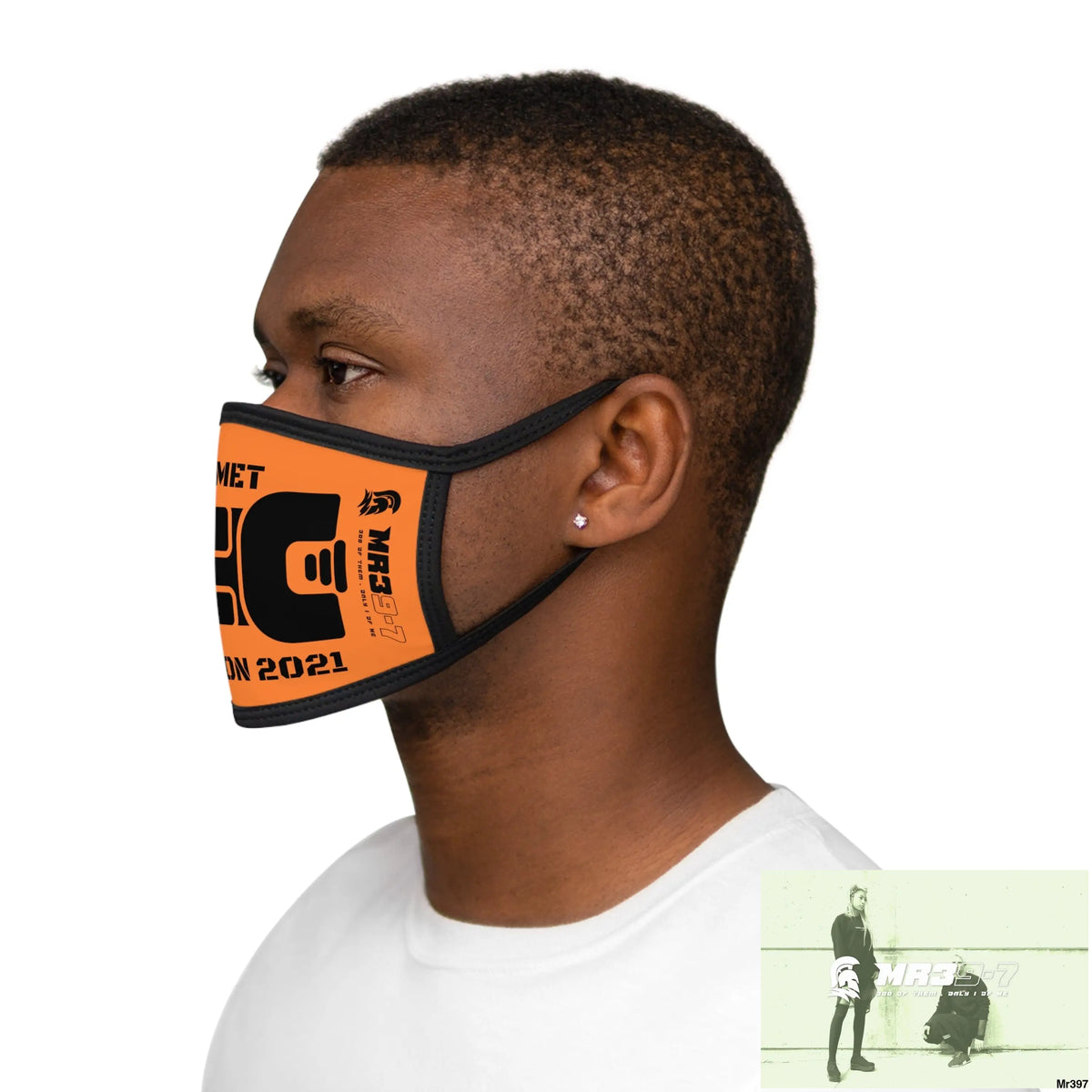 MR39 tasered by the Met 2021 Mixed-Fabric Face Mask One size Accessories