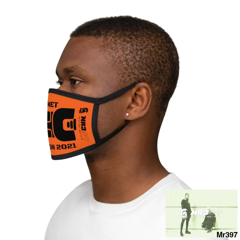 MR39 tasered by the Met 2021 Mixed-Fabric Face Mask One size Accessories