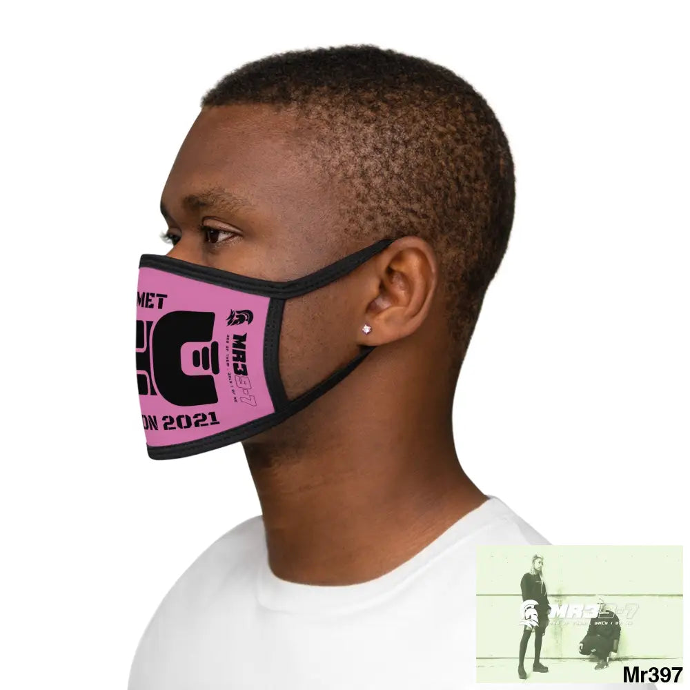 MR39 tasered by the Met 2021 Mixed-Fabric Face Mask One size Accessories
