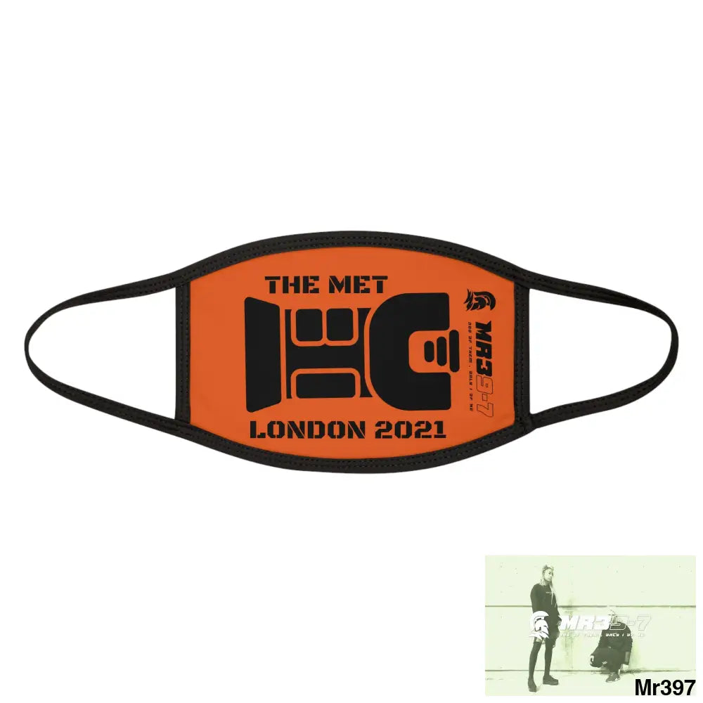 MR39 tasered by the Met 2021 Mixed-Fabric Face Mask One size Accessories