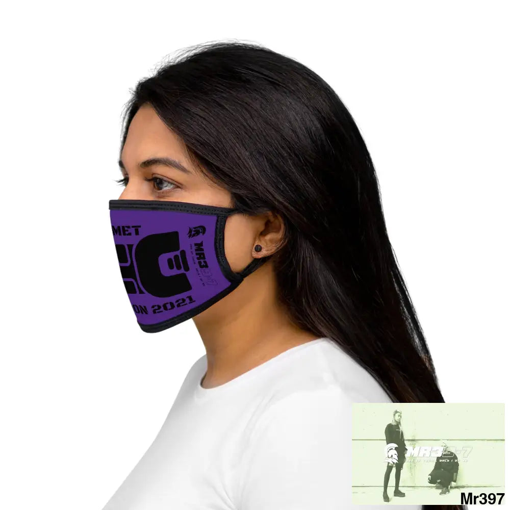 MR39 tasered by the Met 2021 Mixed-Fabric Face Mask One size Accessories