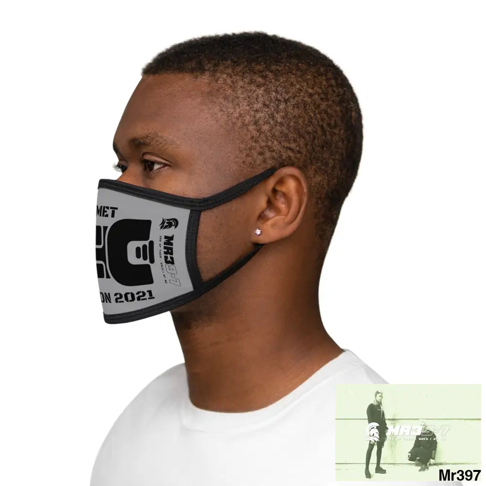 MR39 tasered by the met 2021 Mixed-Fabric Face Mask One size Accessories