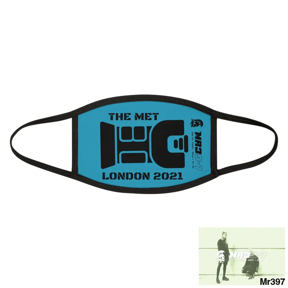 MR39 tasered by the Met 2021 Mixed-Fabric Face Mask One size Accessories