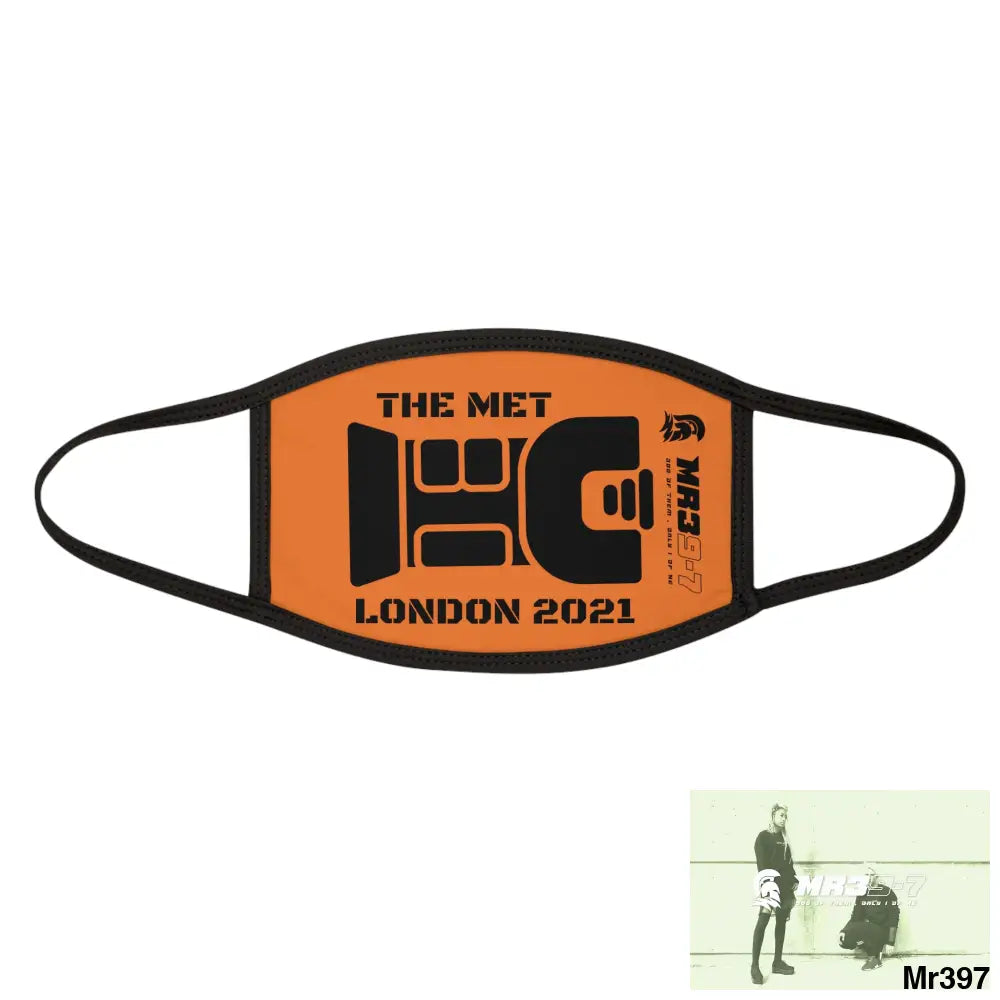 MR39 tasered by the Met 2021 Mixed-Fabric Face Mask One size Accessories