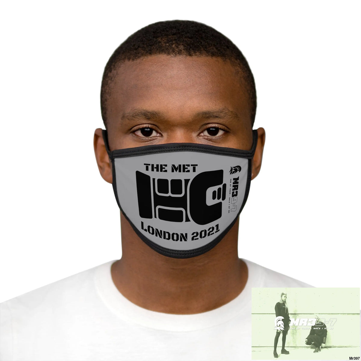 MR39 tasered by the met 2021 Mixed-Fabric Face Mask One size Accessories