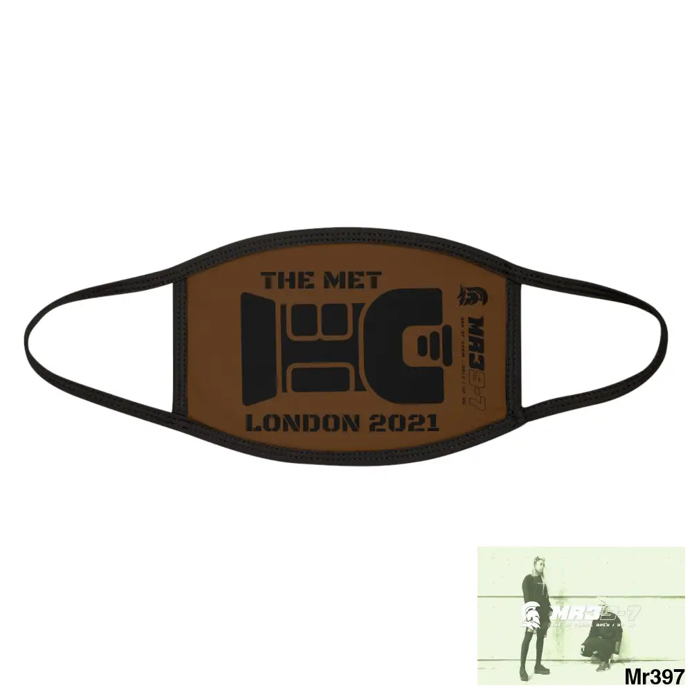 MR39 tasered by the Met 2021 Mixed-Fabric Face Mask One size Accessories