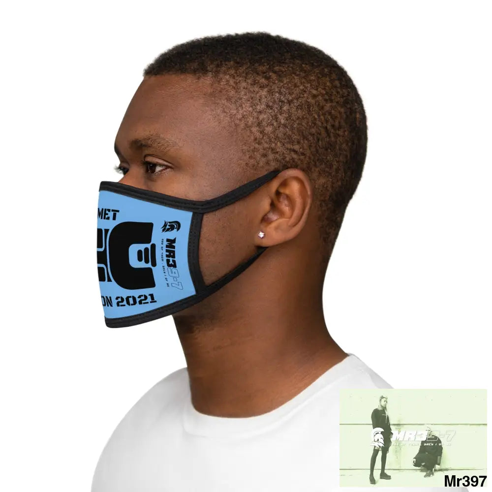 MR39 tasered by the Met 2021 Mixed-Fabric Face Mask One size Accessories