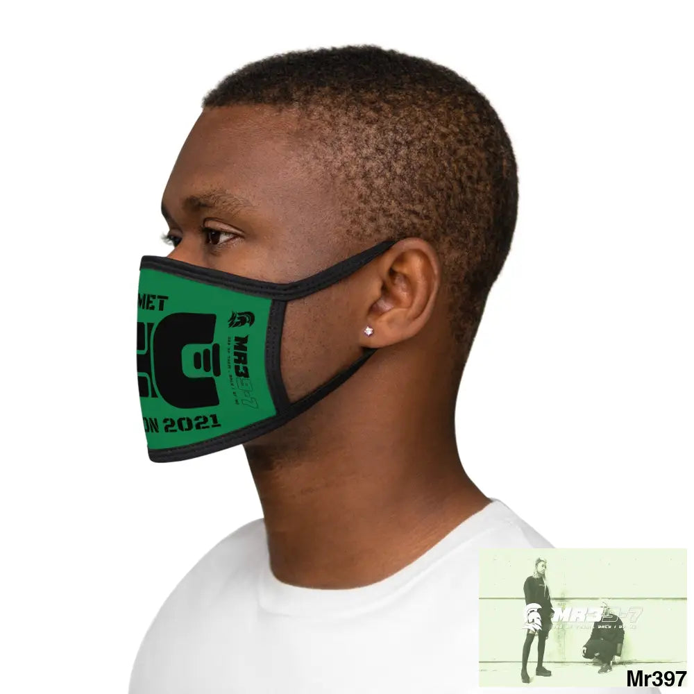 MR39 tasered by the Met 2021 Mixed-Fabric Face Mask One size Accessories