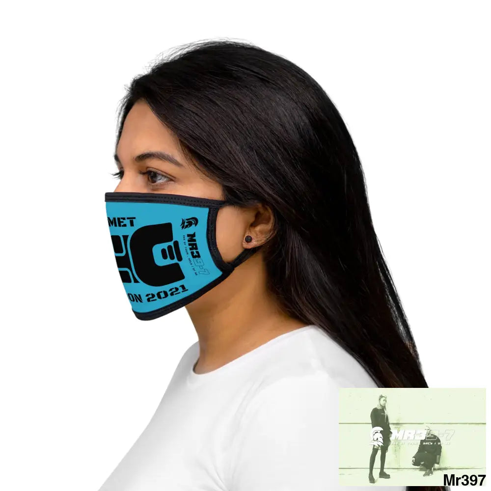 MR39 tasered by the Met 2021 Mixed-Fabric Face Mask One size Accessories