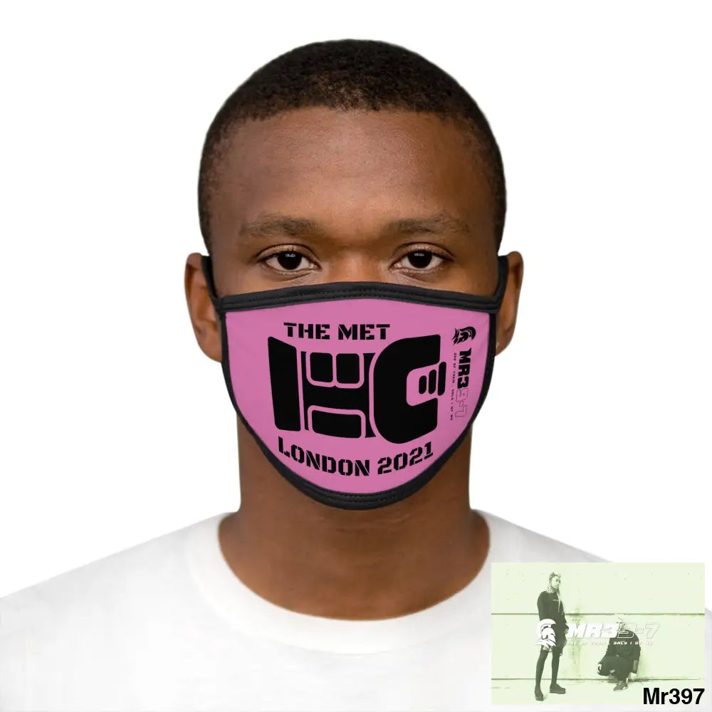 MR39 tasered by the Met 2021 Mixed-Fabric Face Mask One size Accessories