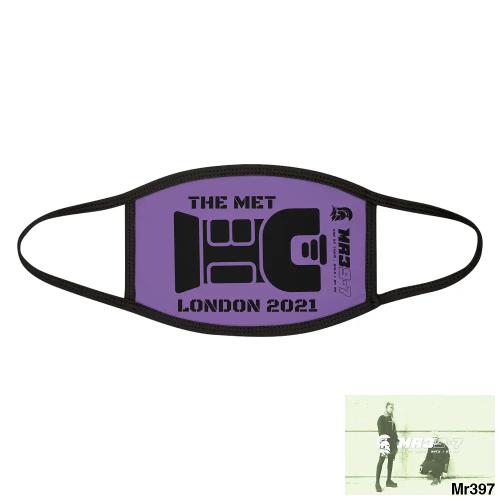 MR39 tasered by the Met 2021 Mixed-Fabric Face Mask One size Accessories
