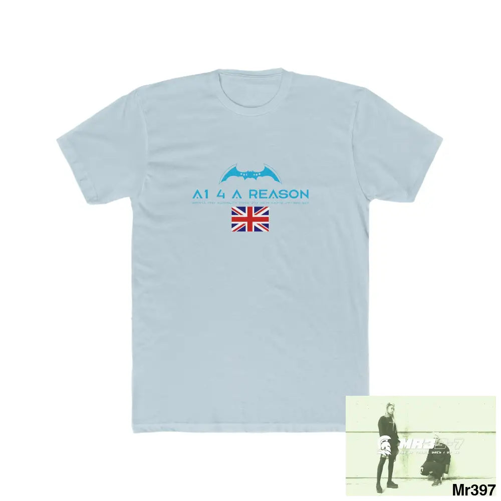 MR39 undercover SAS assassination Men’s Cotton Crew Tee Solid Light Blue / S T-Shirt
