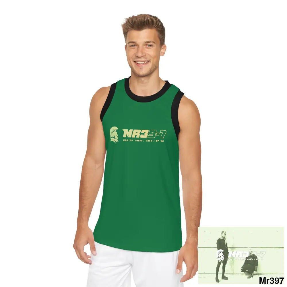 Mr39 Unisex Basketball Jersey (AOP) XS / Black rib All Over Prints