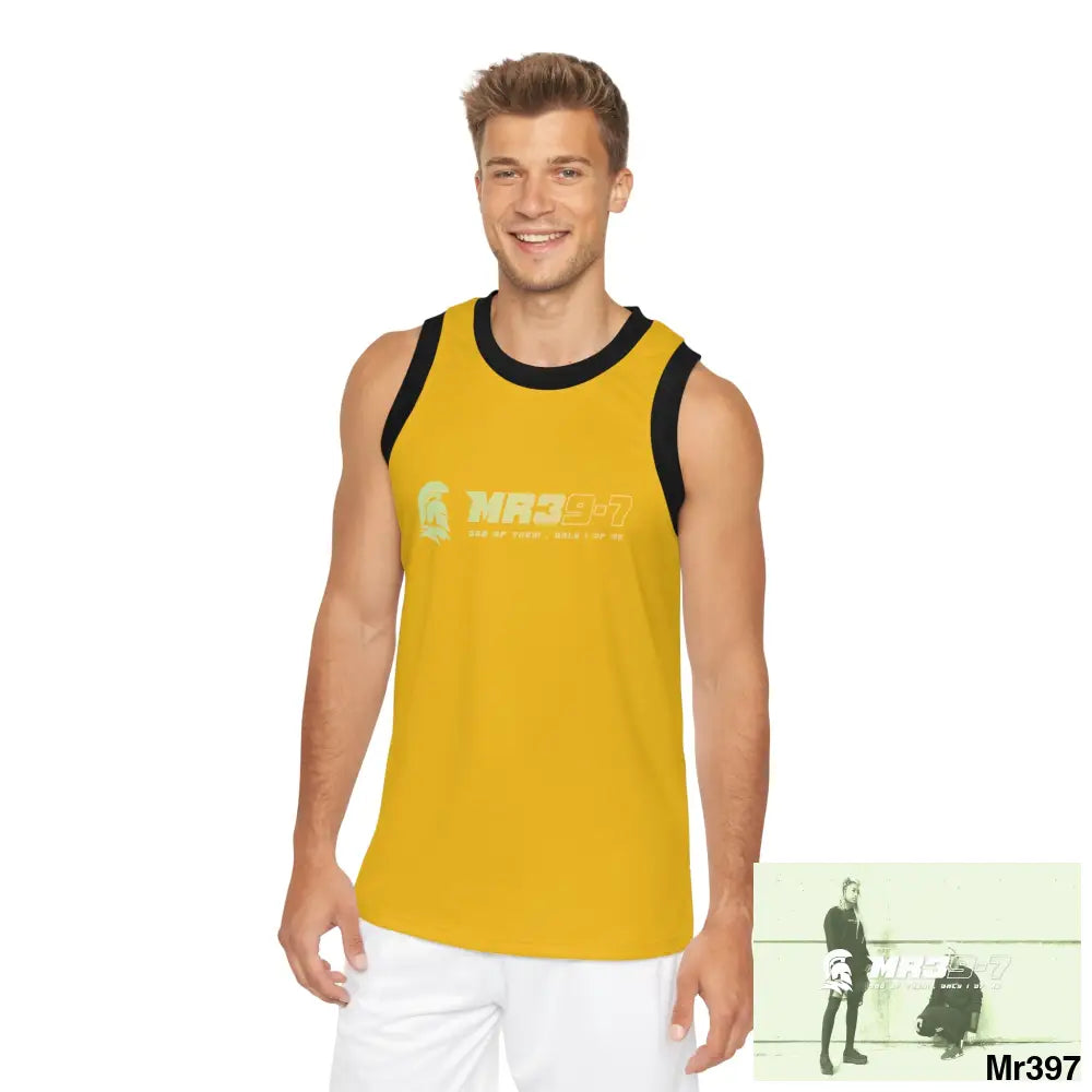 Mr39 Unisex Basketball Jersey (AOP) XS / Black rib All Over Prints