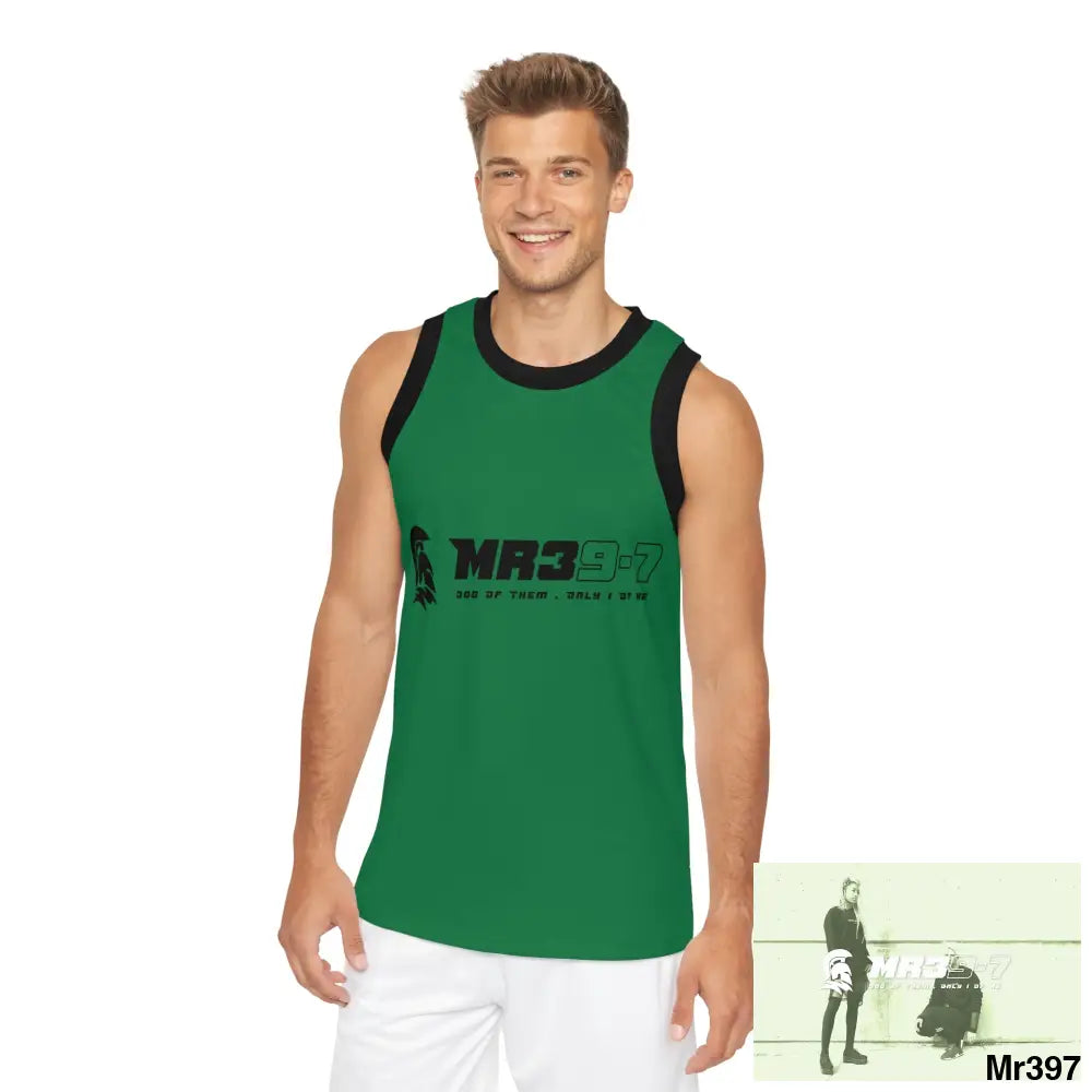 Mr39 Unisex Basketball Jersey (AOP) XS / Black rib All Over Prints