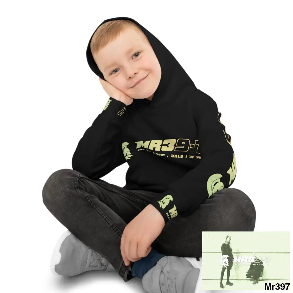 MR39 with Tactical inside hood A1 Who dares Wins Mentality -. Children’s Hoodie (AOP) 2XS All Over Prints