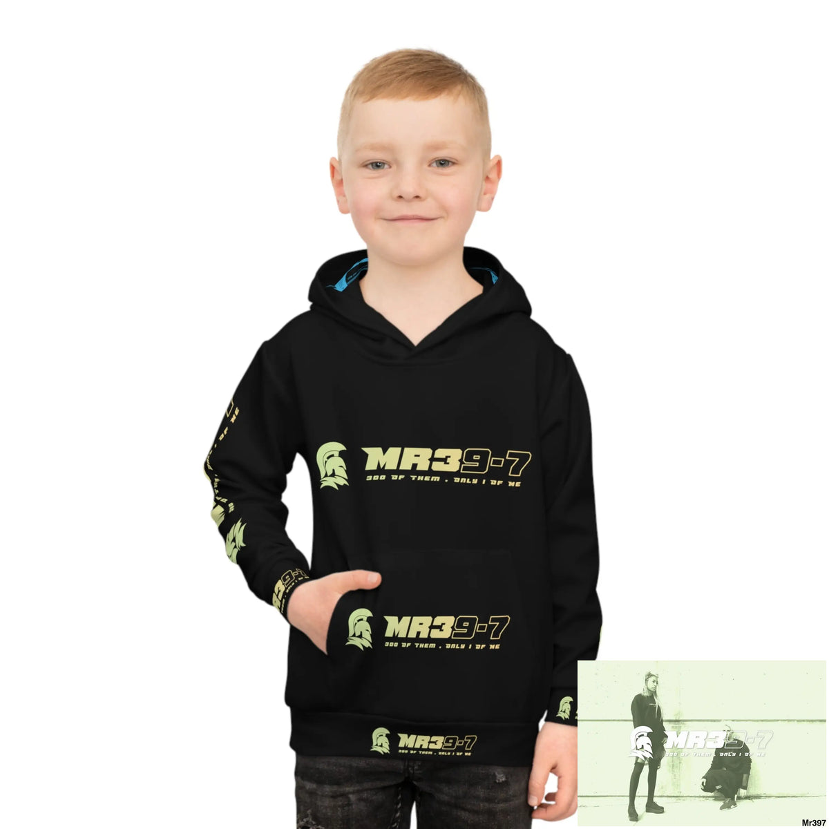 MR39 with Tactical inside hood A1 Who dares Wins Mentality -. Children’s Hoodie (AOP) All Over Prints